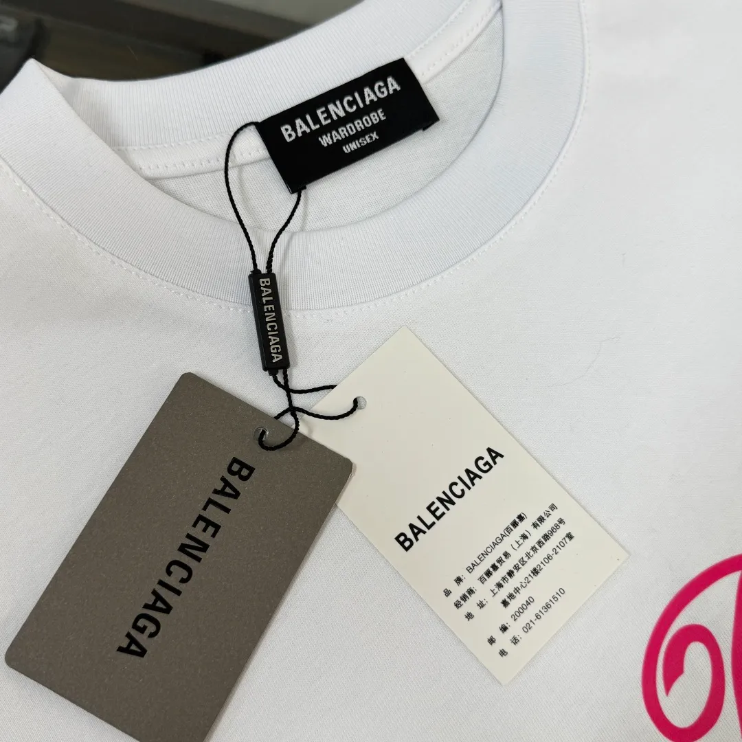 A✨BALENCIAGA 2026 🍃 Classic 👍🏻 😆 ， ， ， logo ， ， 🔥 ， ， ， ， ✂️ 👏 ：Black White Size：M-3XL